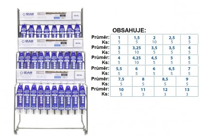 22181 Velká sada vrtáků HSSE 5%Co 135° h8, broušené DIN338N