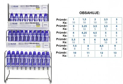 22492 Velká sada vrtáků HSS 130° pro vrtačky h8 broušené