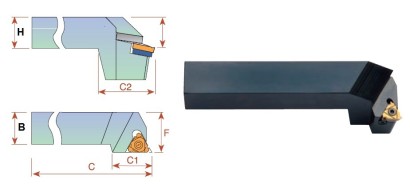 SEL2525M16D Vnější levé držáky na EL.. se sníženou hlavou