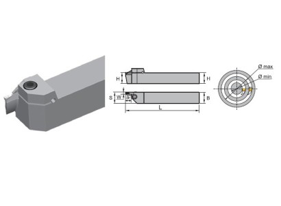 QFKS2525LL30-160H Vnější levé upich/zapich držáky na Z.H/KS