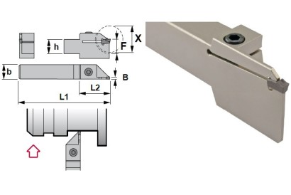 CZCBL1212J02 Vnější levé upich/zapich držáky na MRCN..