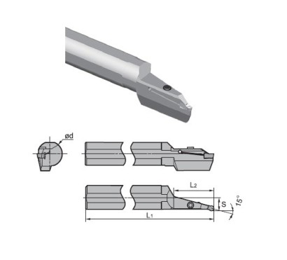 C40X-QLDL65-15A Vnější levé upich/zapich držáky Z.KD/Z.LD..