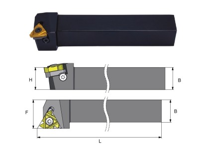 SER2525M16-O Vnější pravé držáky OFF-SET na destičky ER..