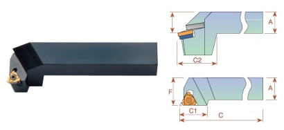 SER2525M16D Vnější pravé držáky na ER.. se sníženou hlavou