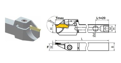 QEED1616R17-SC Vnější pravé upich/zapich držáky na Z.B/E/FD