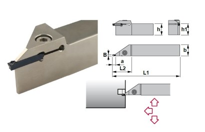 CZCDR1616H23 Vnější pravé upich/zapich držáky na WD..