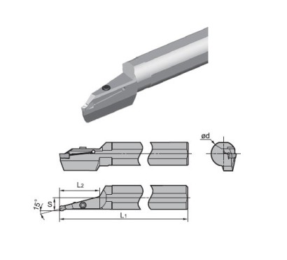 C40X-QKDR60-15A Vnější pravé upich/zapich držáky Z.KD/Z.LD..