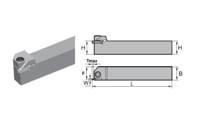 QECD1616R025 Vnější pravé upich/zapich držáky na ZTCD..