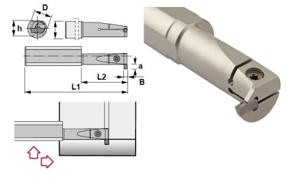 S25S-CZGBL04 Vnitřní levé upich/zapich držáky na MCRN..
