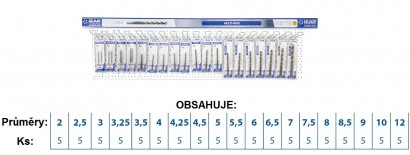 70995 Vrtáky HSSE 5%Co 135° pro vrtačky v sadě h8 NA LIŠTĚ 70995 Vrtáky HSSE 5%Co 135° pro vrtačky v sadě h8 NA LIŠTĚ