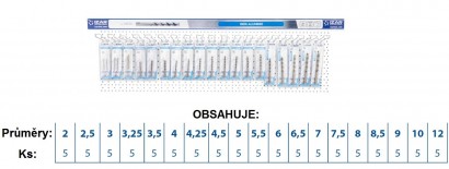 71036 Vrtáky HSSE 5%Co 135° pro vrtačky v sadě h8 NA LIŠTĚ 71036 Vrtáky HSSE 5%Co 135° pro vrtačky v sadě h8 NA LIŠTĚ
