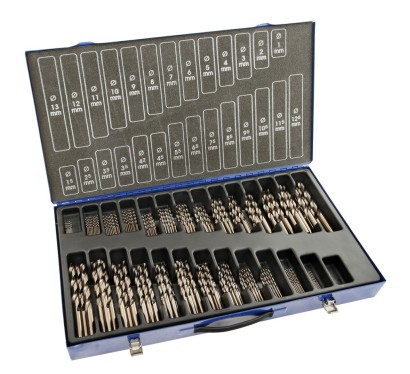 25391 Vrtáky HSSE 5%Co 135° v sadě 220 KS h8 broušené