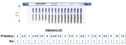 71682 Vrtáky HSS 118° h8 DIN340N NA ZÁVĚSNÉ LIŠTĚ 100 CM
