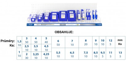 71396 Vrtáky HSS 130° h8 ZIRKONIO NA LIŠTĚ