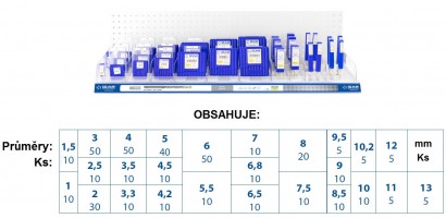 71638 Vrtáky HSS 130° h8 ZIRKONIO NA LIŠTĚ