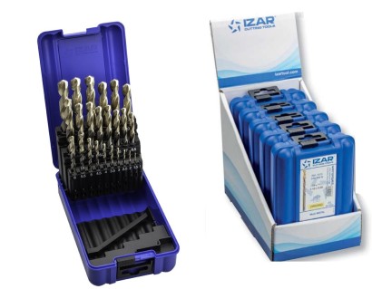 80678 5 SAD Vrtáky HSS 130° Zirkonio v sadě 25KS h8 broušené