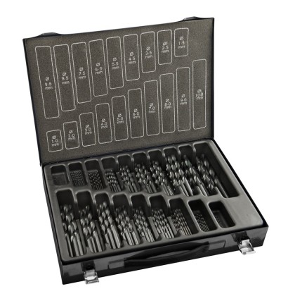 69084 Vrtáky HSS v sadě 170 KS rolované (nebroušené)