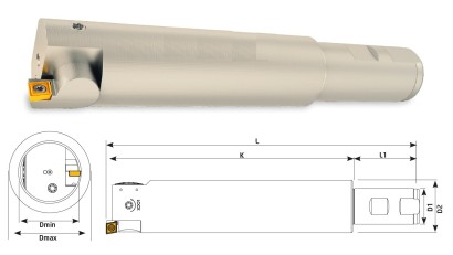32-40 K104 CCMT06 Vyvrtávací hlava 25-80 mm stopka weldon