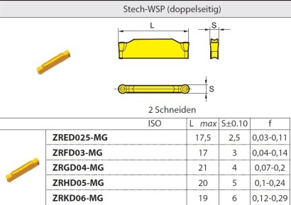 ZRHD05-MG OCEL P15-P30, NEREZ M25-M40 oboustranné