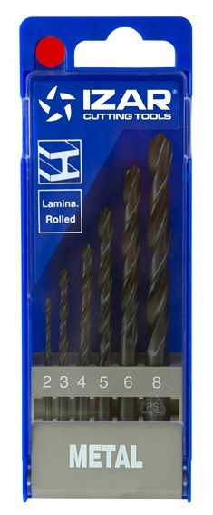 1009 SET 6 KS - VRTÁKY HSS - rolované (nebroušené) pro ruční vrtačky DIN338