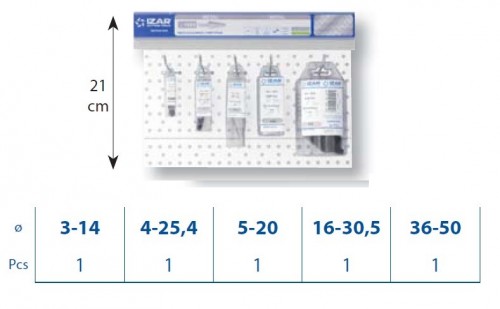 1603 - SADA STUPŇOVITÝCH VRTÁKŮ NA ZÁVĚSNÉ LIŠTĚ 33 cm 5KS