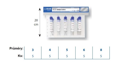1611 SADA VRTÁKŮ HSS S BITEM DO ŽELEZA - NA ZÁVĚSNÉ LIŠTĚ 33 cm