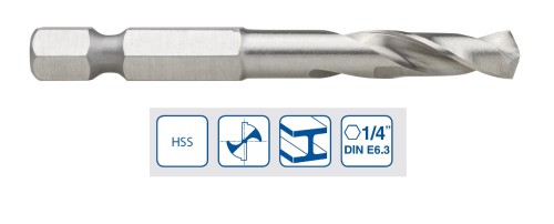 1611 SADA VRTÁKŮ HSS S BITEM DO ŽELEZA - NA ZÁVĚSNÉ LIŠTĚ 33 cm