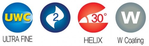 2-BŘITÉ FRÉZY DLOUHÉ DO 55 HRC