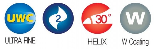 2-BŘITÉ FRÉZY SE STOPKOU 3MM DO 55 HRC