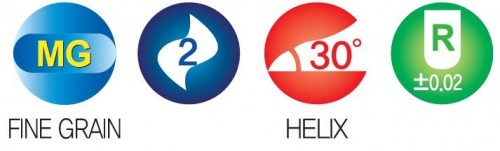 2-BŘITÉ KULOVÉ FRÉZY DLOUHÉ