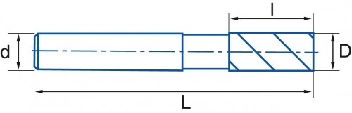 3-BŘITÉ HRUBOVACÍ MF FRÉZY S WELDONEM - 30° PMX