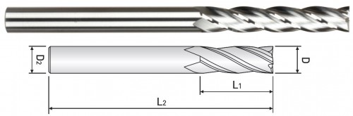 4-BŘITÉ ROVNÉ/OSTRÉ FRÉZY DLOUHÉ