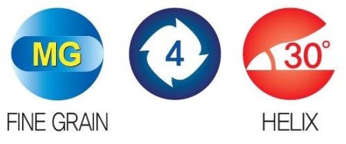 4-BŘITÉ ROVNÉ/OSTRÉ FRÉZY DLOUHÉ