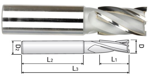 4-BŘITÉ ROVNÉ/OSTRÉ FRÉZY – PÁJENÝ BŘIT