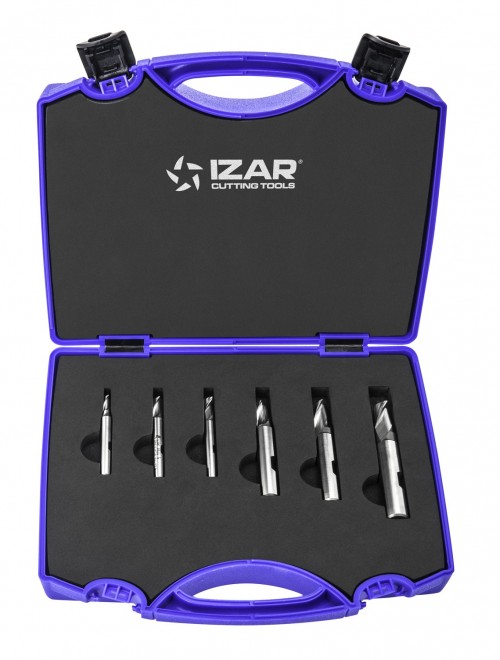 4420 SET 6ks ø4-12 - FRÉZY HSSE 8% Co - ROVNÉ 30° DIN327N