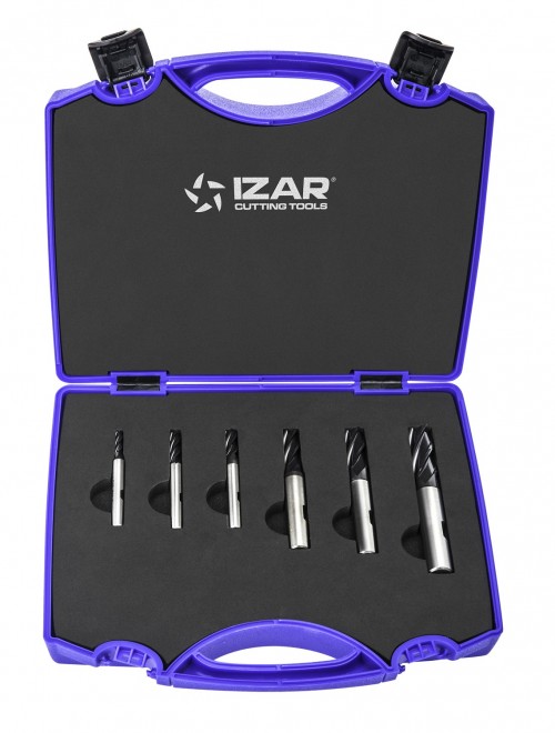 4600-TIALSIN SET 6ks ø4-12 - FRÉZY HSSE 8% Co+TIALSIN - rovné 30°