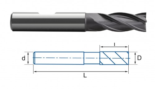 4600-TIALSIN SET 6ks ø4-12 - FRÉZY HSSE 8% Co+TIALSIN - rovné 30°