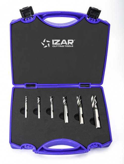 4600 SET 6ks ø4-12 - FRÉZY HSSE 8% Co - rovné 30°