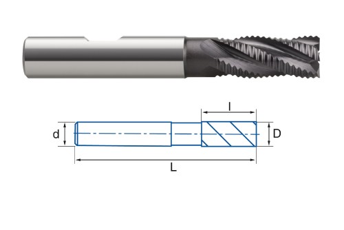 4644-TIALSIN SET 6ks ø4-12 - HRUBOVACÍ MF FRÉZY S WELDONEM