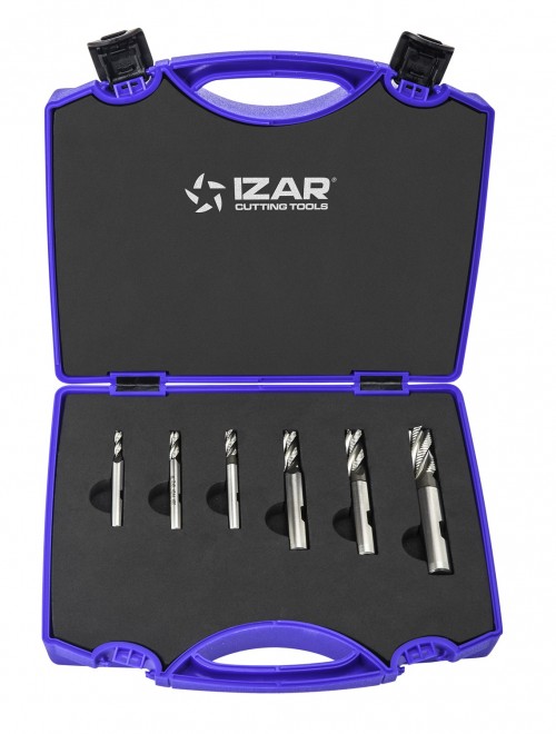 4644 SET 6ks ø4-12 - HRUBOVACÍ MF FRÉZY S WELDONEM