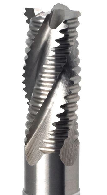 4 BŘITÉ HRUBOVACÍ FRÉZY 30° S WELDONEM - HSSE 8% Co