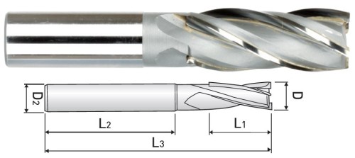 4-BŘITÉ ROVNÉ/OSTRÉ FRÉZY – PÁJENÝ BŘIT – DLOUHÉ