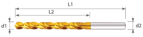 5XD VRTÁKY HSSCo 118° - h8 DIN338
