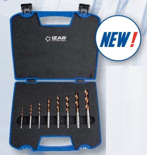 6016 - SADA VYSOCE VÝKONNÝCH VRTÁKŮ 5xD PMX+X-AlCr NA NEREZ A SPECIÁLNÍ SLITINY, průměry 3+3,3+4+4,2+5+6+6,8+8