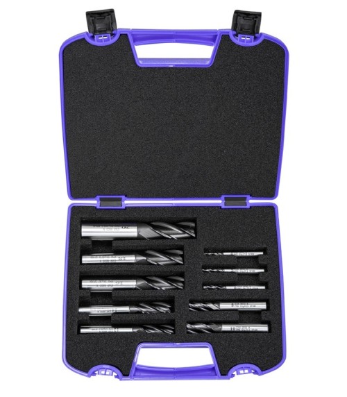 6600 TIALN-TOP SET 10ks ø4-20 - 4-6-břité frézy PMX+TIALN-TOP - rovné 30°