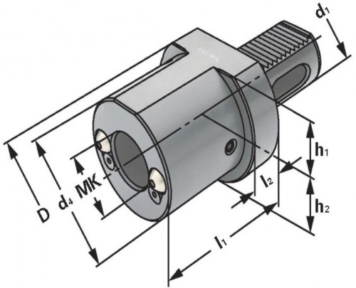 ADAPTÉR MORSE PRO VRTÁKY TVAR F1