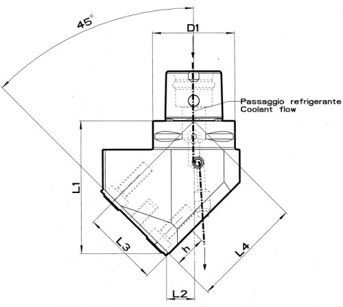 ADAPTÉR PRO STOPKOVÉ NÁSTROJE 45°