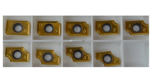 ADMT1503R.. rádiusové - čtvrtkruhové destičky - speciální sada 9 ks destiček - od každého rádiusu po 1 ks!