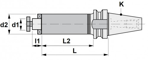 ANTIVIBRAČNÍ UPÍNAČ NÁSTRČNÝCH FRÉZ - PRO FRÉZY S DRÁŽKOU DIN138