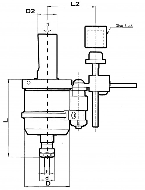 AUTOMATICKÁ REVERZNÍ HLAVA PRO ZÁVITOVACÍ UPÍNAČE -  Představuje perfektní řešení pro prodloužení životnosti nástroje při řezání závitů v hromadné výrobě. DIN1835B+E PRO ZÁVITNÍKY S VNITŘNÍM CHLAZENÍM